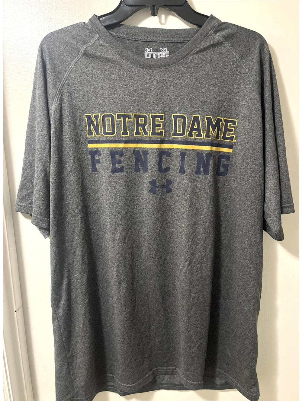 XL Notre Dame Fighting Irish Fencing Under Armour  Tee